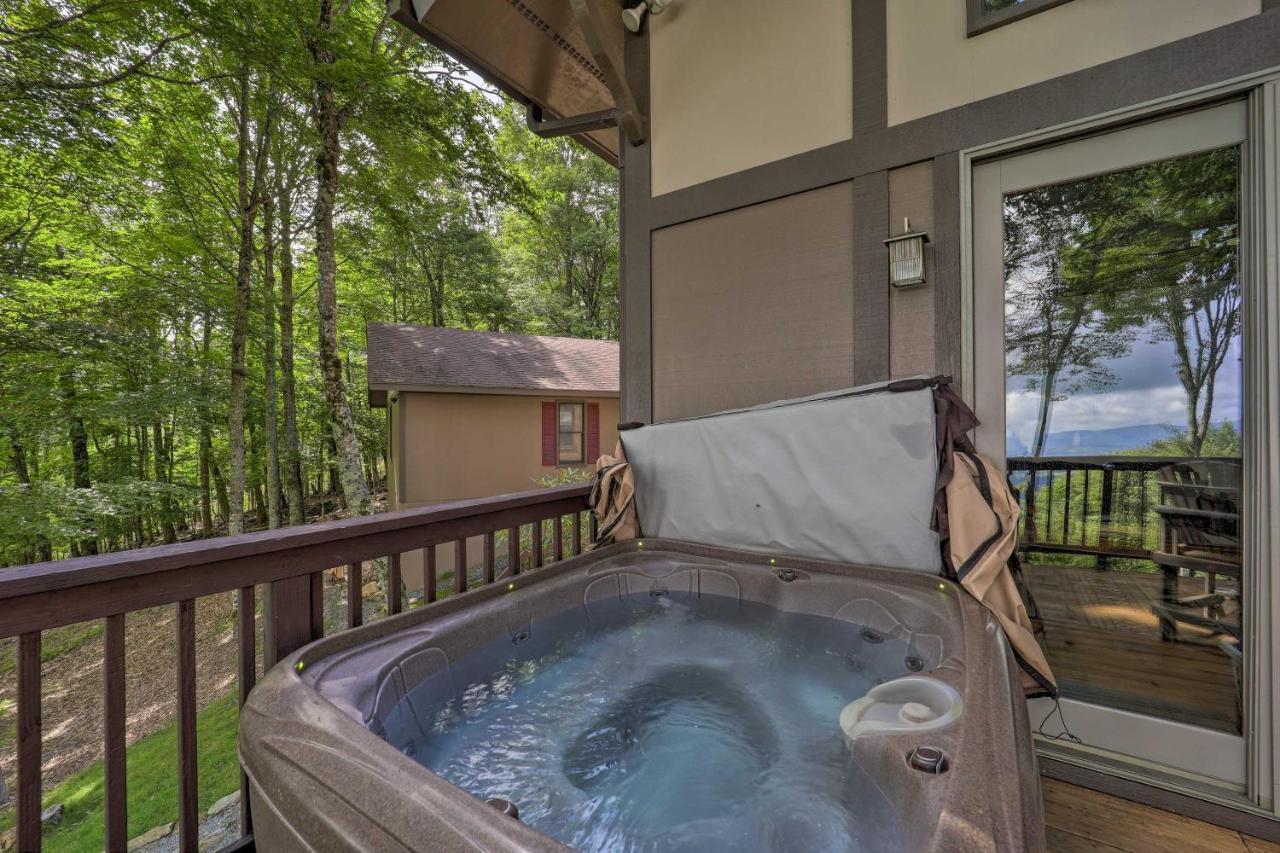 Beech Mountain Cabin Retreat With Hot Tub And Views! 外观 照片
