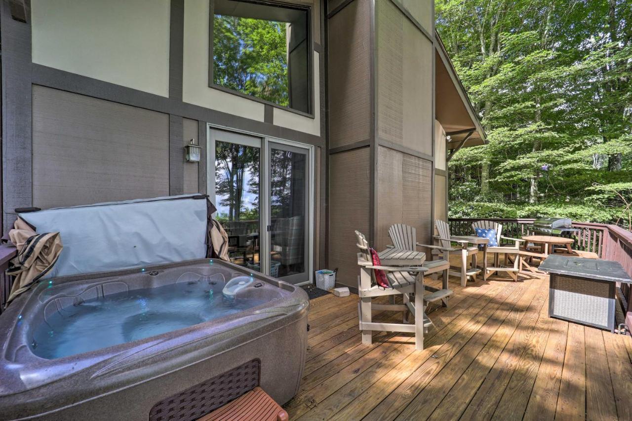 Beech Mountain Cabin Retreat With Hot Tub And Views! 外观 照片
