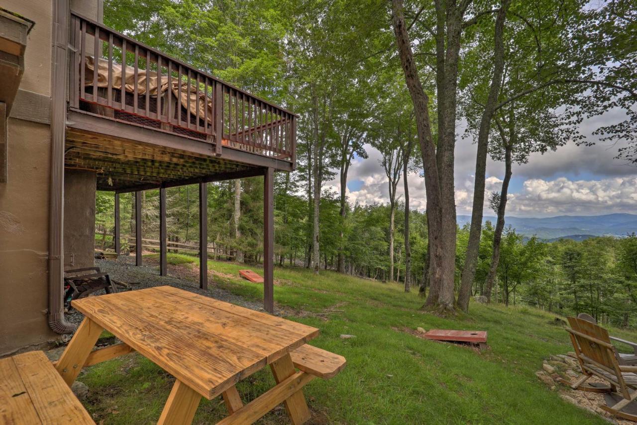 Beech Mountain Cabin Retreat With Hot Tub And Views! 外观 照片