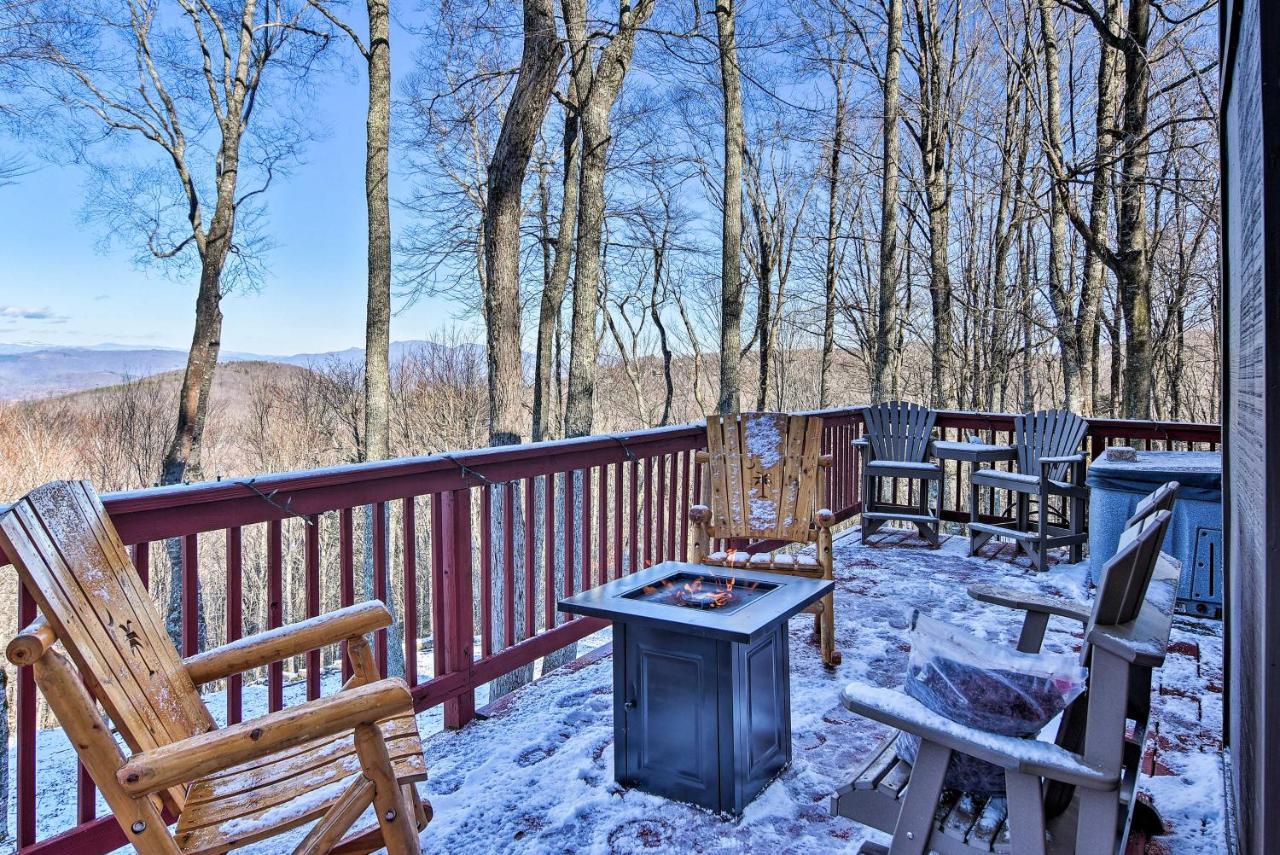 Beech Mountain Cabin Retreat With Hot Tub And Views! 外观 照片